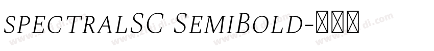 spectralSC SemiBold字体转换 spectralSC SemiBold字体转换